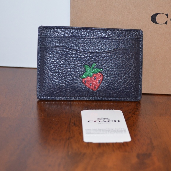 NWT Coach Strawberry Wallet AUTHENTIC - Picture 2 of 6